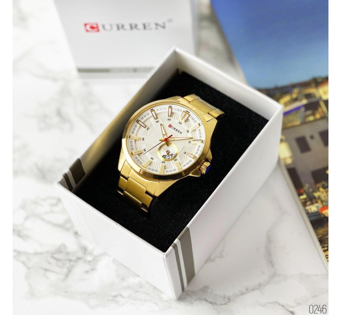 Curren 8372 Gold-White