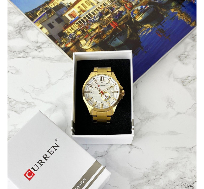 Curren 8372 Gold-White