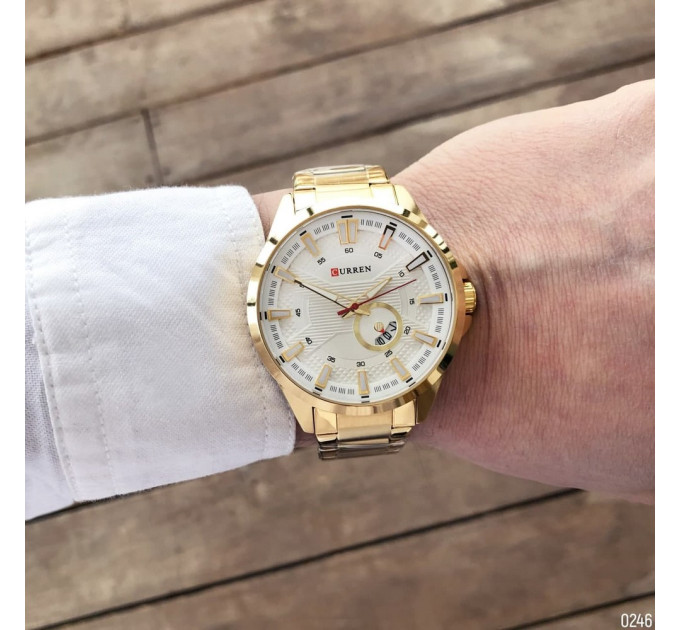Curren 8372 Gold-White