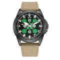 Awarder Embroidery Black-Green Khaki Battery 10ATM