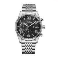 Forsining 8304 Silver-Black Steel