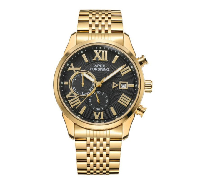 Forsining 8304 Gold-Black Steel