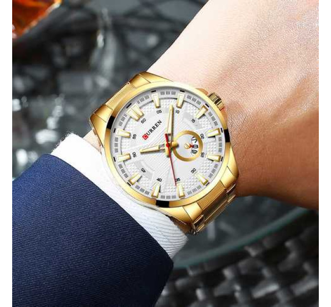 Curren 8372 Gold-White