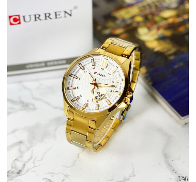 Curren 8372 Gold-White