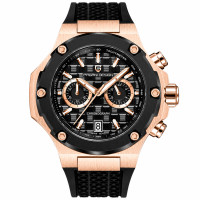 Pagani Design PD-YS032 Rose Gold-Black-Black Rubber