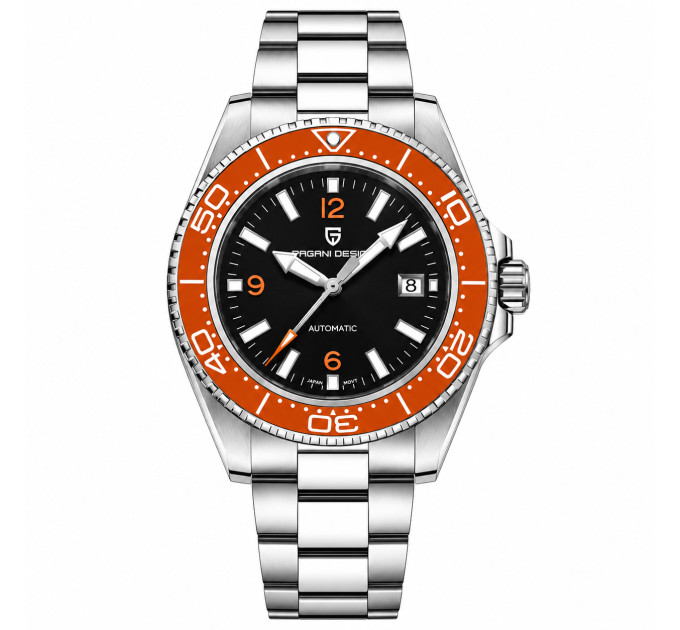 Pagani Design PD-YS034 Silver-Orange-Black Steel