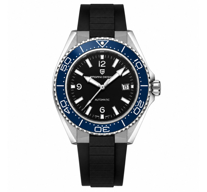 Pagani Design PD-YS034 Silver-Blue-Black Rubber