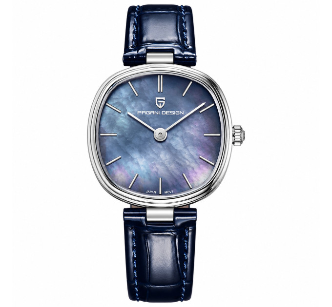 Pagani Design PD-1825 Silver-Blue Leather