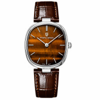 Pagani Design PD-1825 Silver-Brown Leather