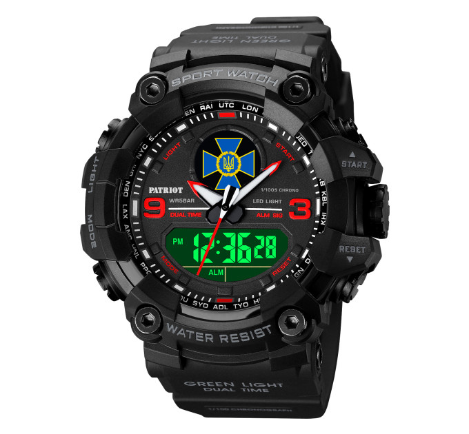 Patriot 001RDSBU СБУ Чорні з червоним + Коробка.