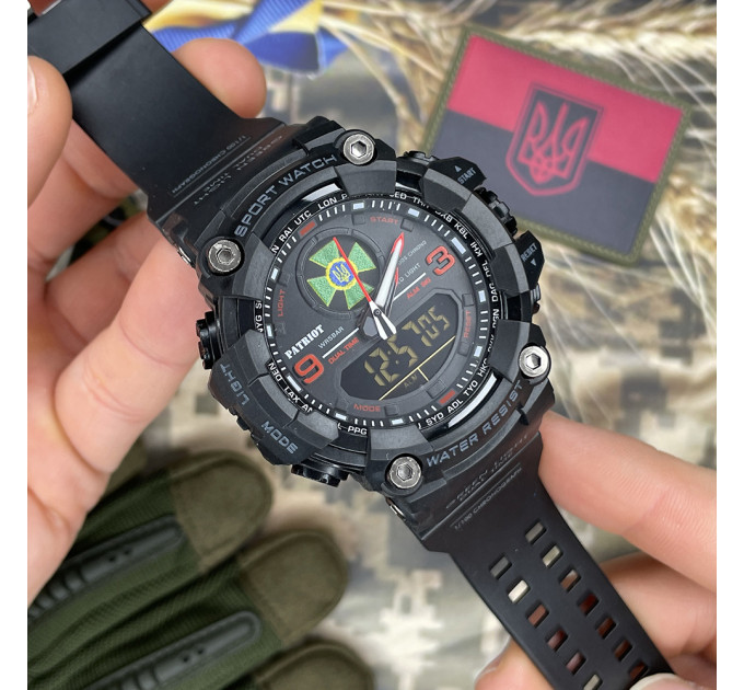 Patriot 001RDDPS ДПС Чорні з червоним + Коробка.