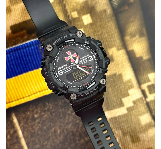 Patriot 001RDZSU ЗСУ Чорні з червоним + Коробка.