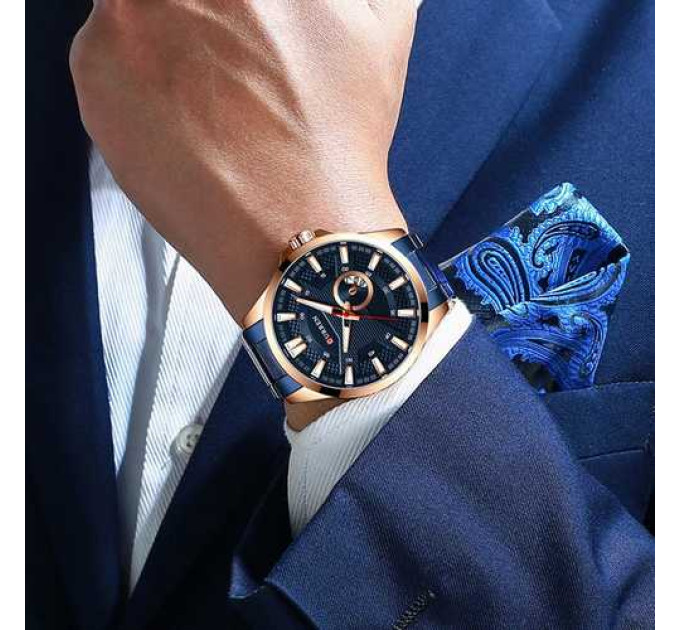 Curren 8372 Blue-Cuprum
