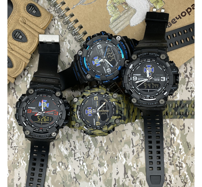 Patriot 001BUSBU СБУ Чорні з синім + Коробка.