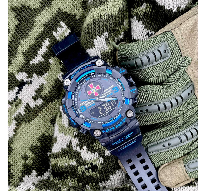 Patriot 001BUDZSU ЗСУ Чорні з синім + Коробка.