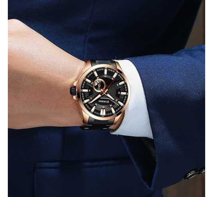 Curren 8372 Black-Cuprum