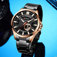 Curren 8372 Black-Cuprum