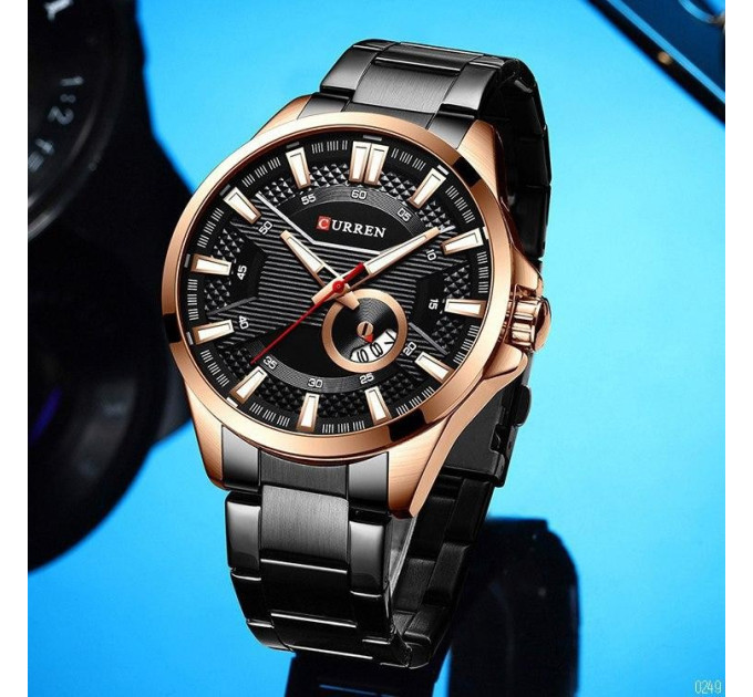 Curren 8372 Black-Cuprum