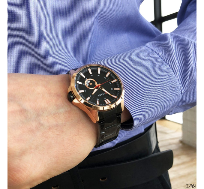 Curren 8372 Black-Cuprum