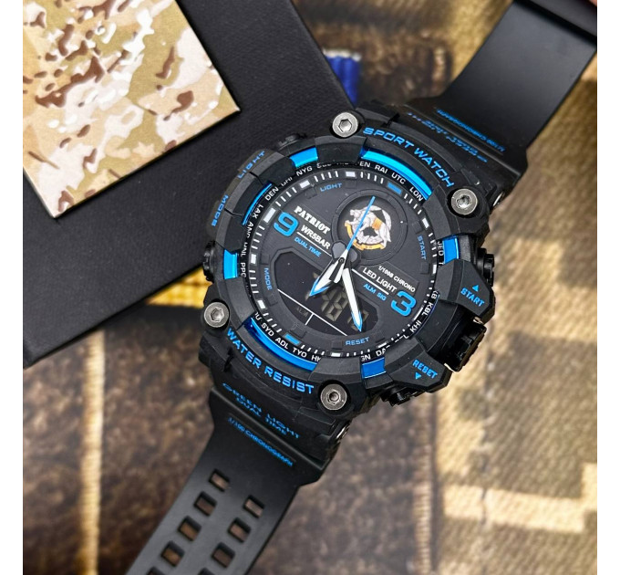Patriot 001BUSSO ССО Чорні з синім + Коробка