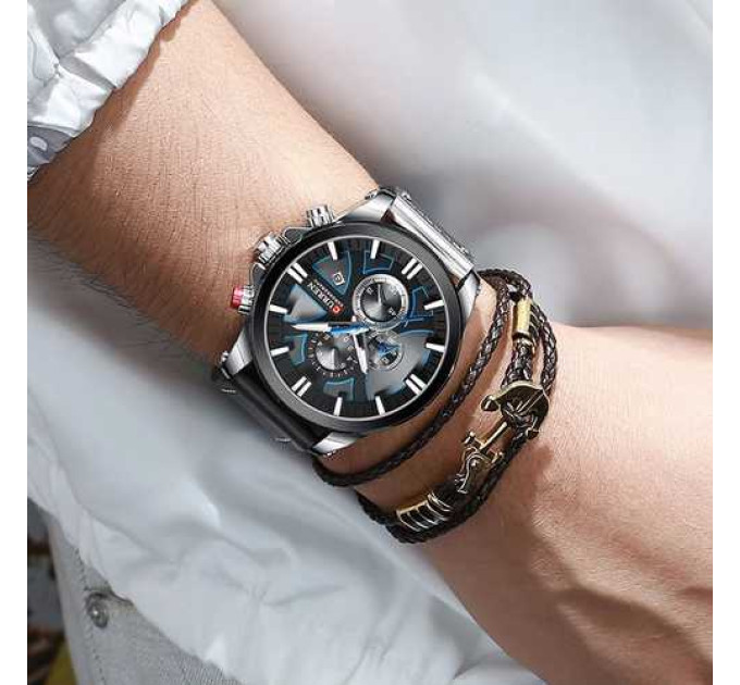 Curren 8346 Silver-Black
