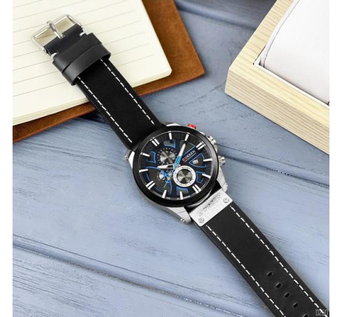 Curren 8346 Silver-Black