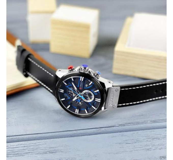 Curren 8346 Silver-Black
