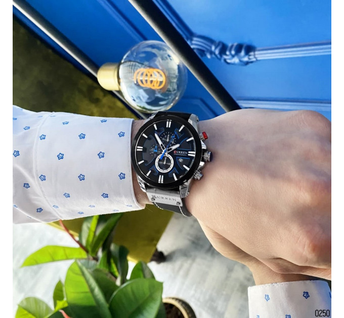 Curren 8346 Silver-Black