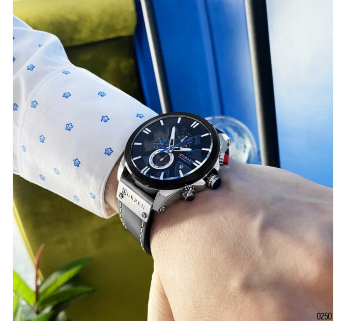 Curren 8346 Silver-Black