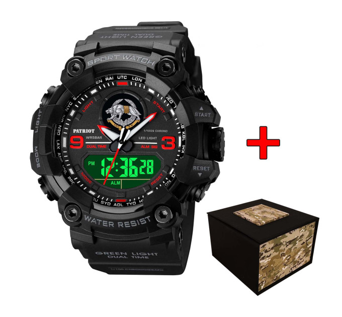 Patriot 001RDSSO ССО Чорні з червоним + Коробка