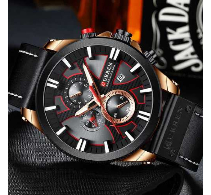 Curren 8346 Black-Cuprum