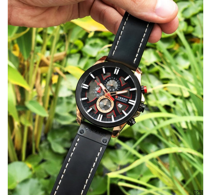 Curren 8346 Black-Cuprum