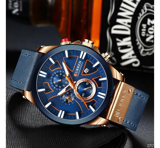 Curren 8346 Blue-Cuprum