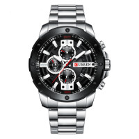 Curren 8336 Silver-Black