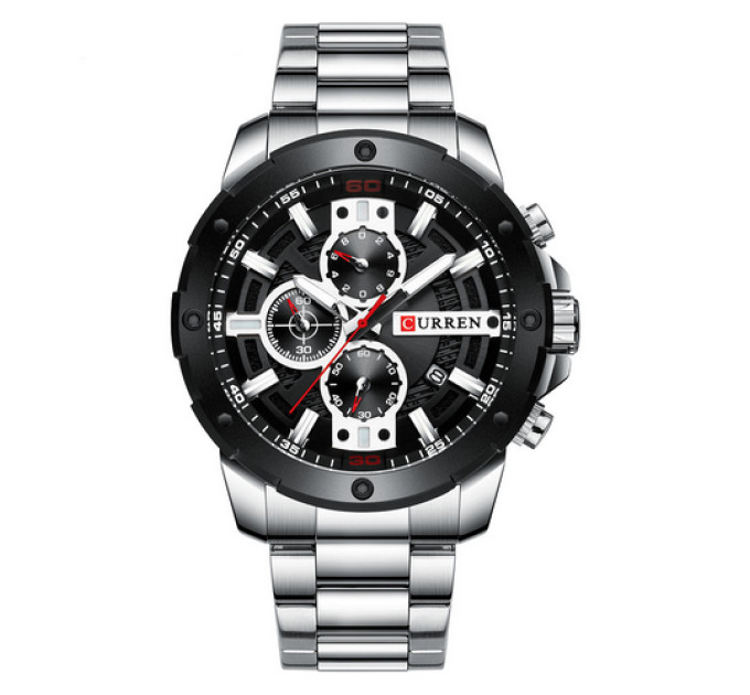 Curren 8336 Silver-Black
