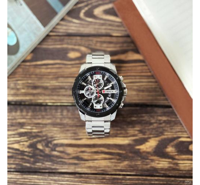 Curren 8336 Silver-Black