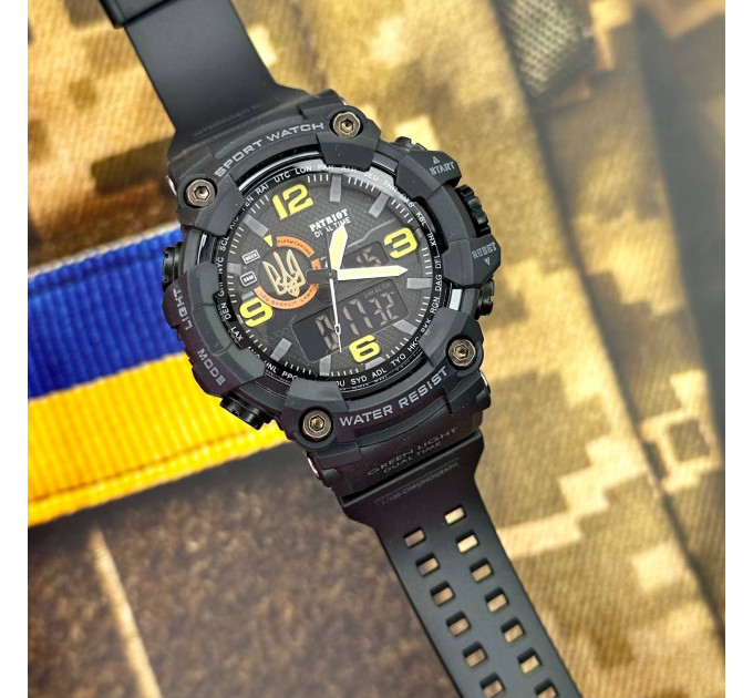 Patriot 002BKUAGD Тризуб золото Чорні + Коробка.