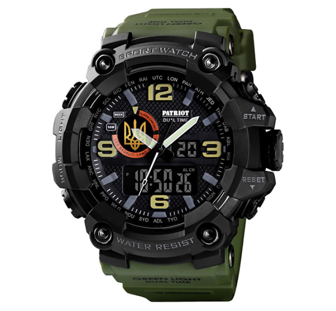 Patriot 002AGUAGD Тризуб золото Зелені + Коробка.