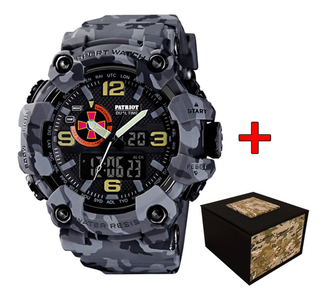 Patriot 002CMGYSU ЗСУ Сірий камуфляж + Коробка.