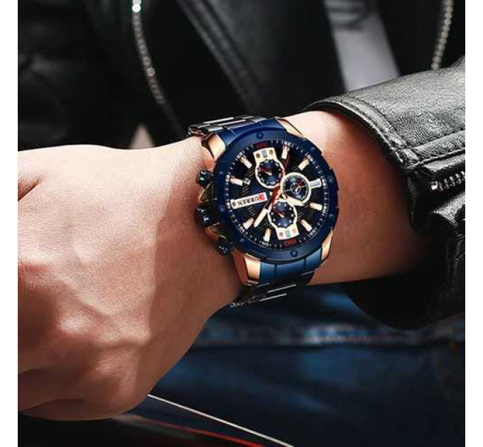 Curren 8336 Blue-Cuprum
