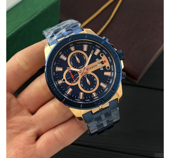 Curren 8337 Blue-Cuprum