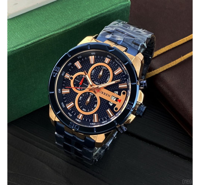 Curren 8337 Blue-Cuprum