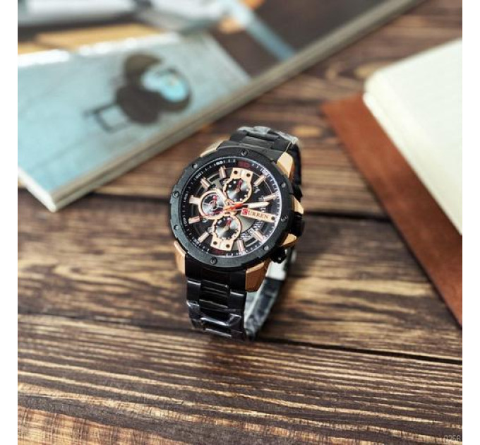 Curren 8336 Black-Cuprum