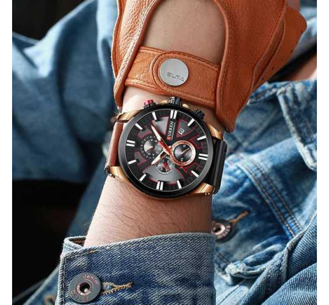 Curren 8346 Brown-Cuprum-Black