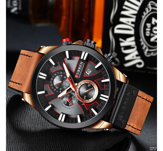Curren 8346 Brown-Cuprum-Black