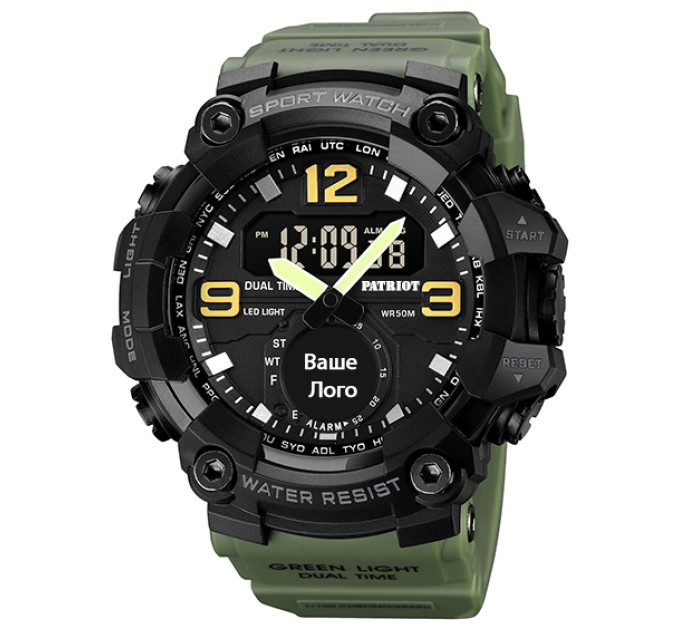 Patriot 003AG Ваше лого Зелені + Коробка