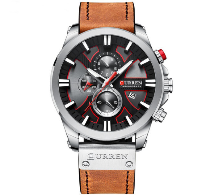 Curren 8346 Brown-Silver-Black
