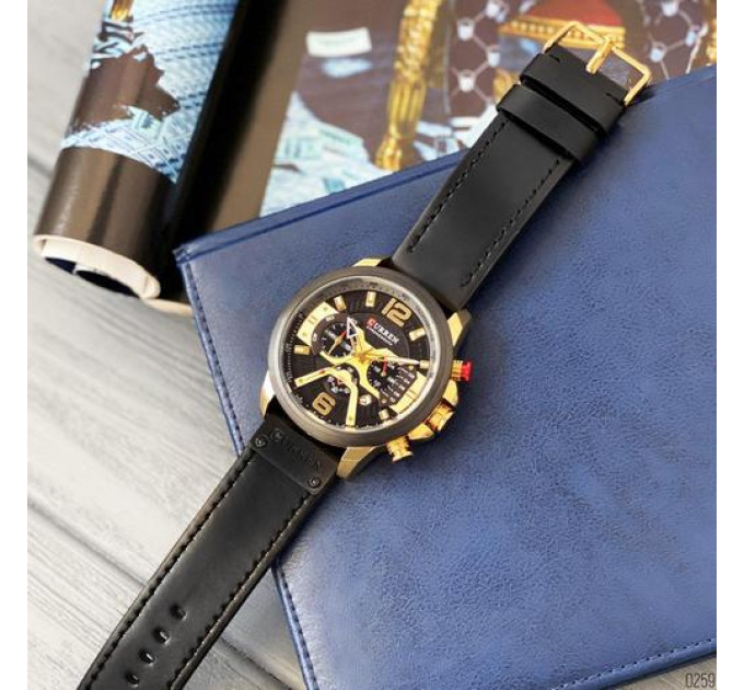 Curren 8329 Black-Gold