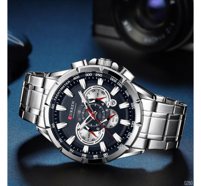Curren 8363 Silver-Blue