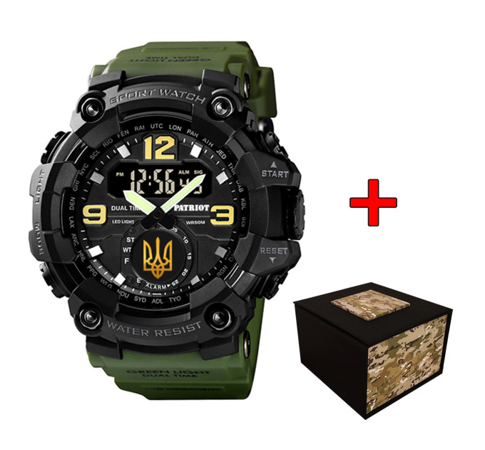 Patriot 004AGUAGD Тризуб золото Зелені + Коробка.